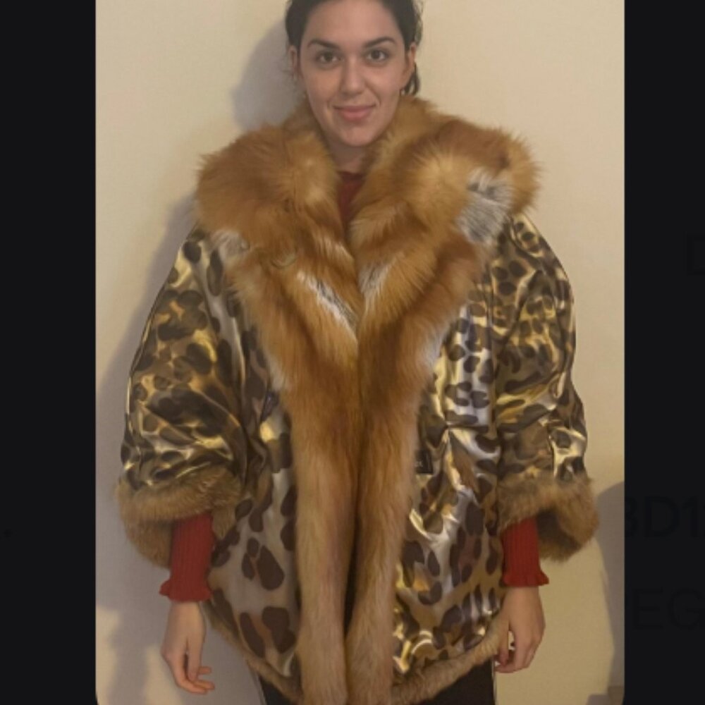 Genuine Red Fox Fur Coat